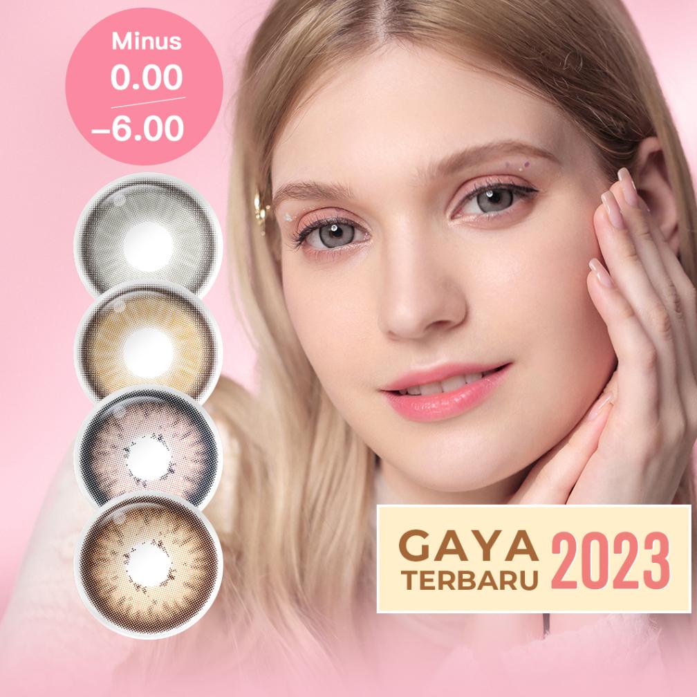 TERBAIK MAGISTER SOFTLENS MINUS 14.5MM (0.00 S/D -6.00)  SOFLEN MINUS SOFLENS GREY SOFTLENS BROWN SO