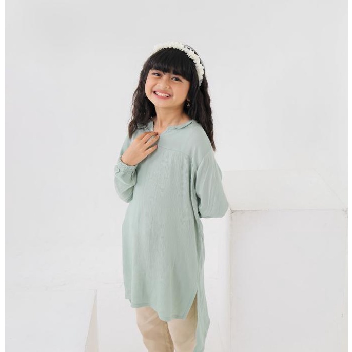Nasira Atasan Tunik Danate Tunic Anak Perempuan Rayon Crinkle