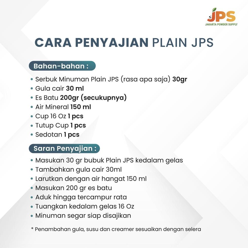 

Terjangkau - Powder Drink JPS Bubuk Minuman Rasa ROYAL CHOCO PLAIN 1Kg ~