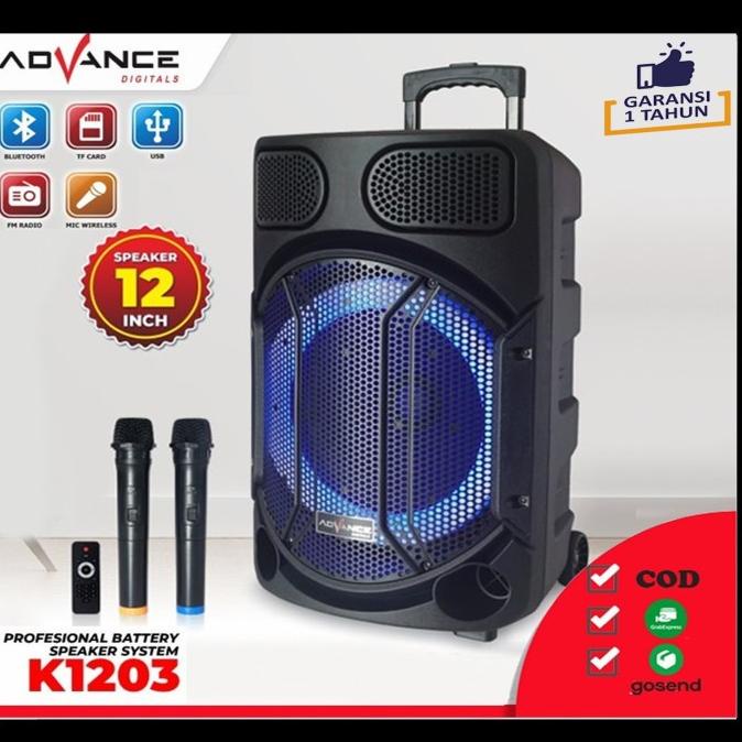 ADVANCE SPEAKER BLUETOOTH ADVANCE K1503/Speaker Portable 15 inch