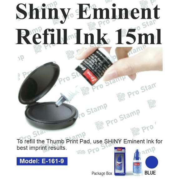 

Ready Tinta Stempel Sidik Jari Shiny / Tinta Shiny Eminent Refill Ink Pad Harga Spesial