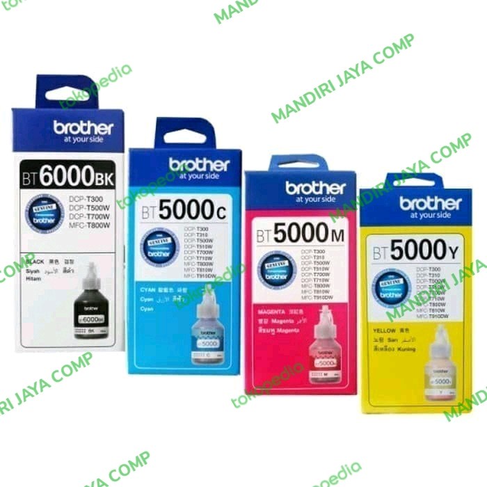 

Ready Tinta Brother Bt6000_Bt5000(1Set) Original Bt5000 Ready Stock