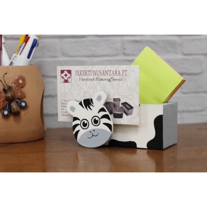 

Kotak Tempat penjepit kertas memo minimalis kayu motif binatang lucu