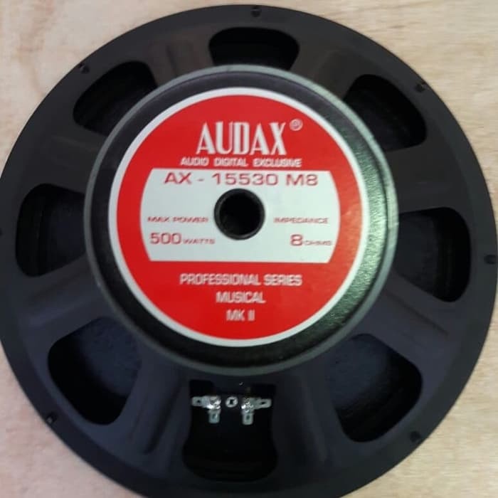 For Sale Audax Speaker 15 Inch Daya 500 Watt Ax-15530 Full Range Asli Murah