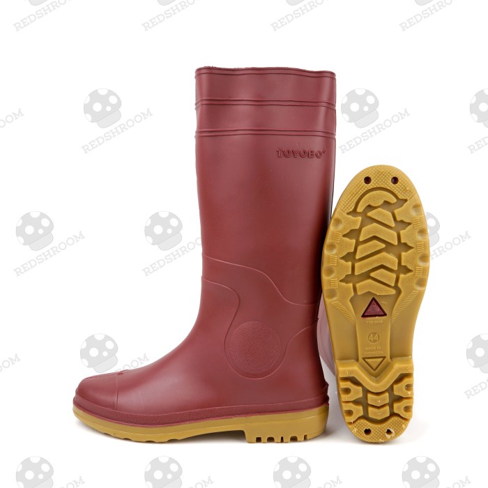 SEPATU BOOT TINGGI TOYOBO 8808 MAROON PUTIH BIRU PROYEK LENTUR LOKAL ORIGINAL