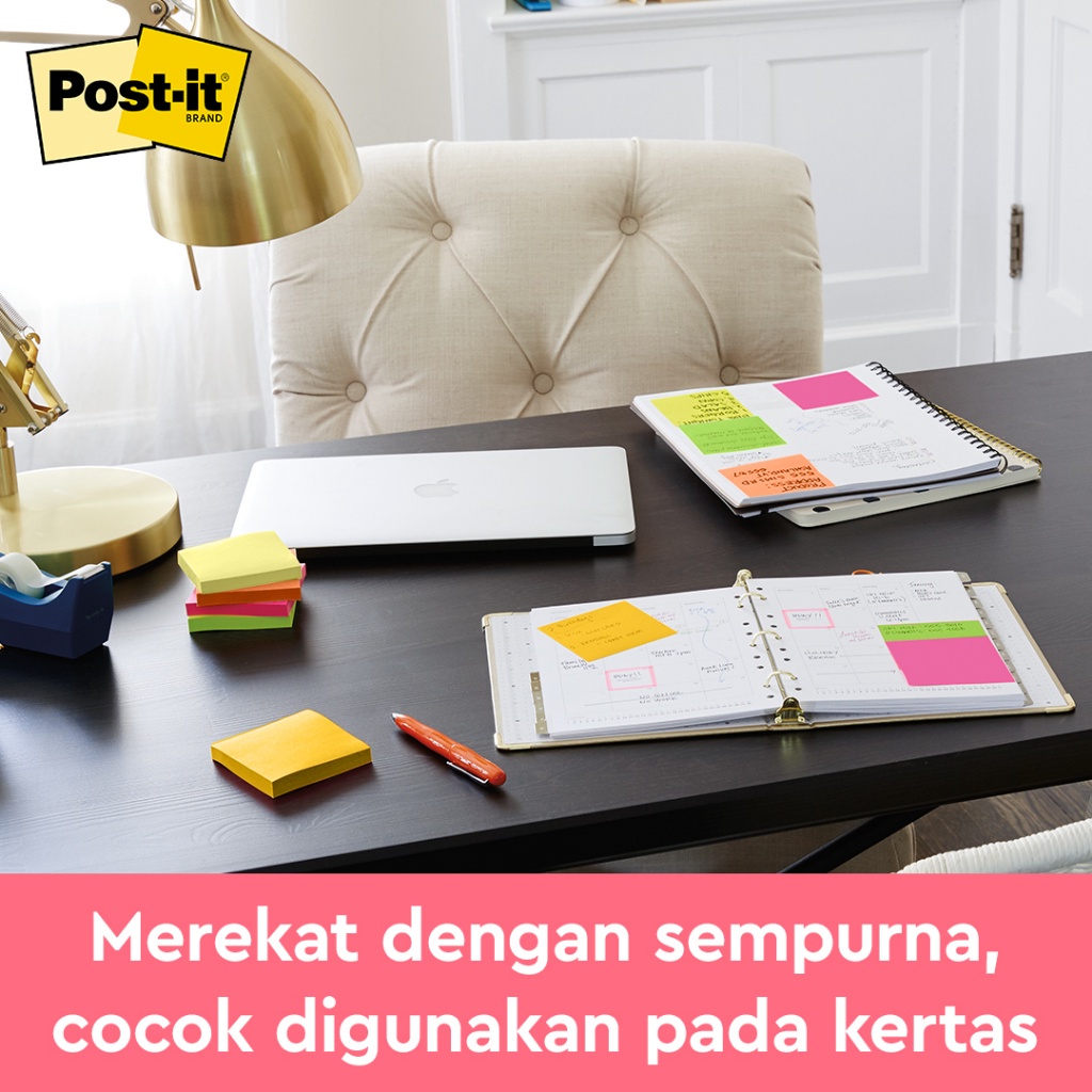 

Promo 3M Post-it Notes, Menempel berulah kali pada kertas, 1 box/24 pad, 76x76 mm, Acid Lime,