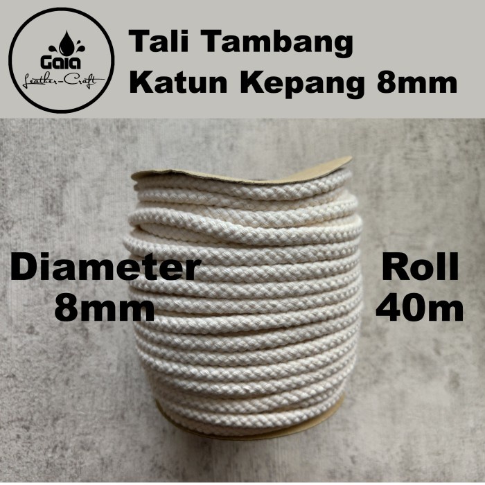 Promo Tali Tambang Katun Kepang 8Mm Terbaru