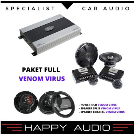 ✅New Ori Paket Audio Mobil Full Sound System Venom Virus Original By Venom Vs Terbaru