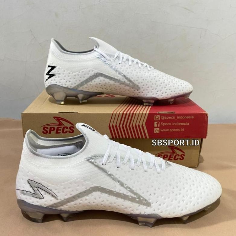 SEPATU BOLA - SPECS ACCELERATOR ILLUZION 3 ELITE FG WHITE CHROME