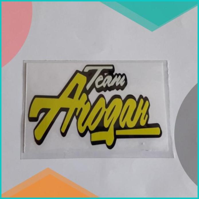 

CUTTING STICKER TEAM AROGAN THAILAND 20JVLZ3 tools n parts li