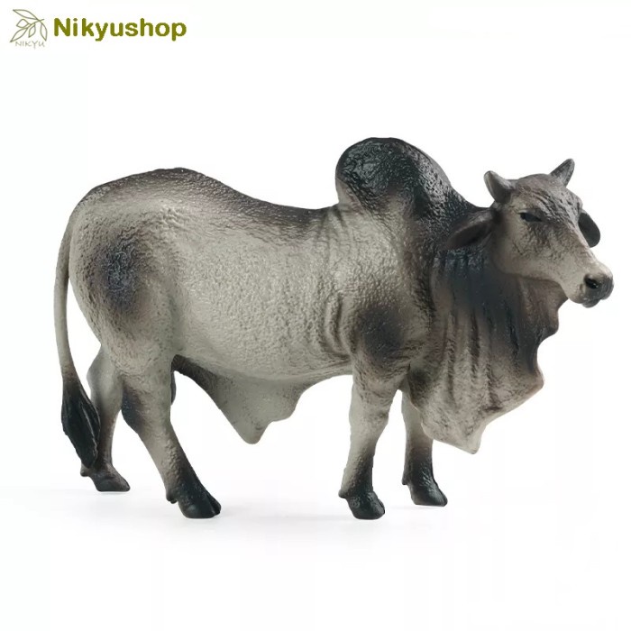 Mainan Edukasi Pajangan Miniatur Hewan Figure Sapi Brahman Bull Ready