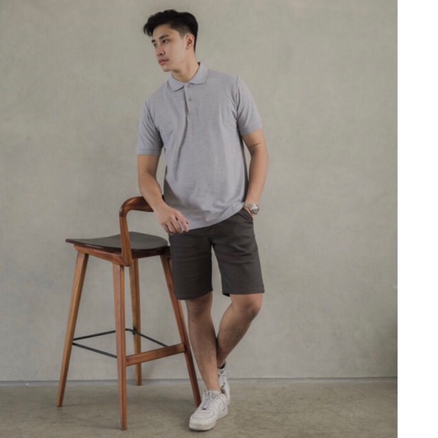 Kemeja Pria Lengan Panjang 2023 Pendek Korean Style Kemjaa Shanghai Shirt Putih Polos Distro Hitam F