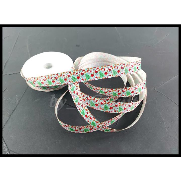 

DISKON PITA NATAL -GROSSGRAIN ; LEBAR 2.5 CM ;BIRU MUDA SANTA & HIJAU SNOWMAN !