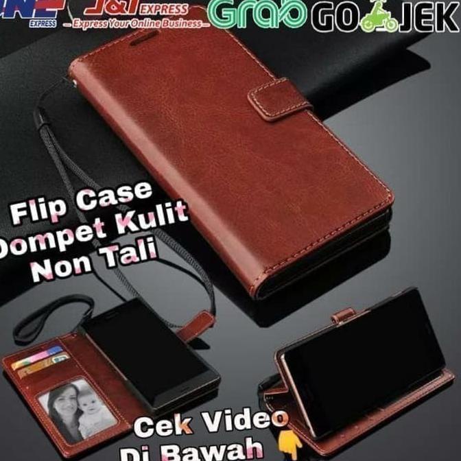 Infinix Note 10 Pro Flip Case Wallet /Dompet Kulit