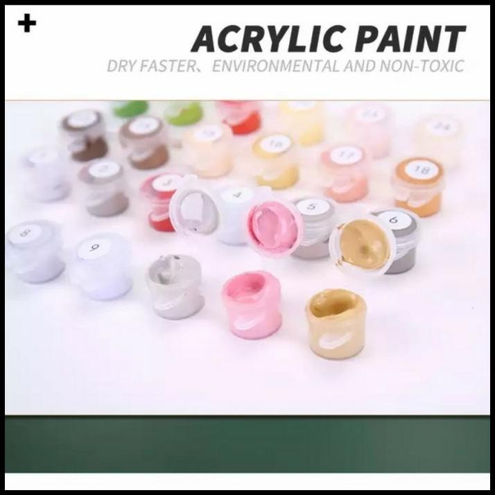 

GRATIS ONGKIR DIY SET PAINTING BY NUMBER CANVAS LUKISAN LUKIS PAINTING NUMBER TYPE 5 !!