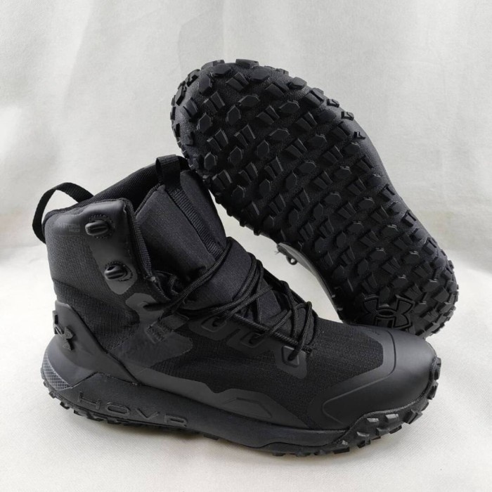 SEPATU UNDER ARMOUR HOVR DAWN PROJECT MID TRIPLE BLACK ORIGINAL