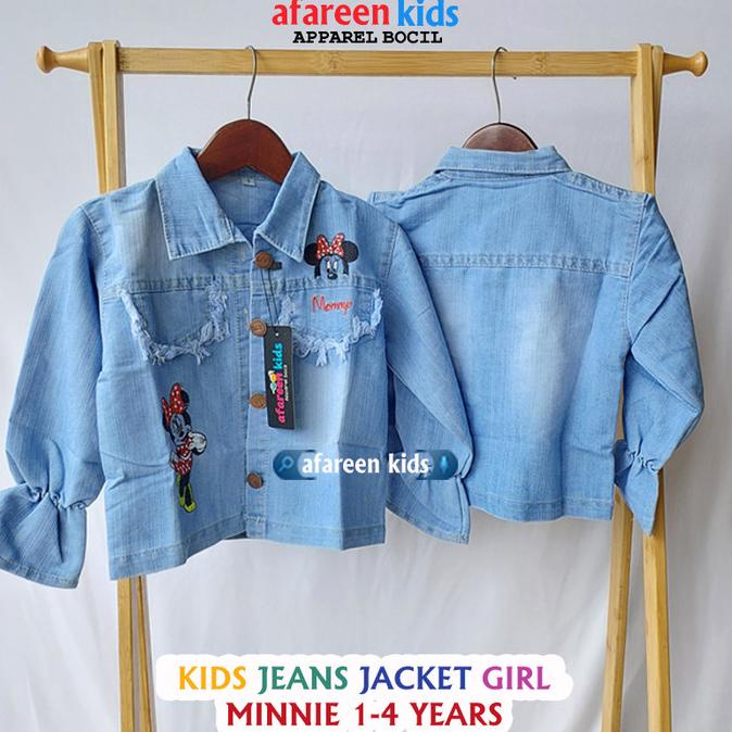 Jaket Outer Anak Perempuan Jaket Jeans Crop Denim