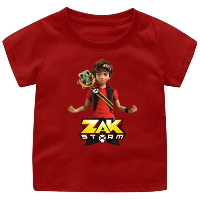 Kaos atasa anak laki-laki motif ZAK STORM/Kaos atasan anak