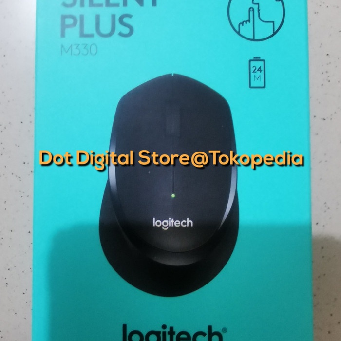 MOUSE LOGITECH M330 M330 WIRELESS SILENT PLUS - HITAM