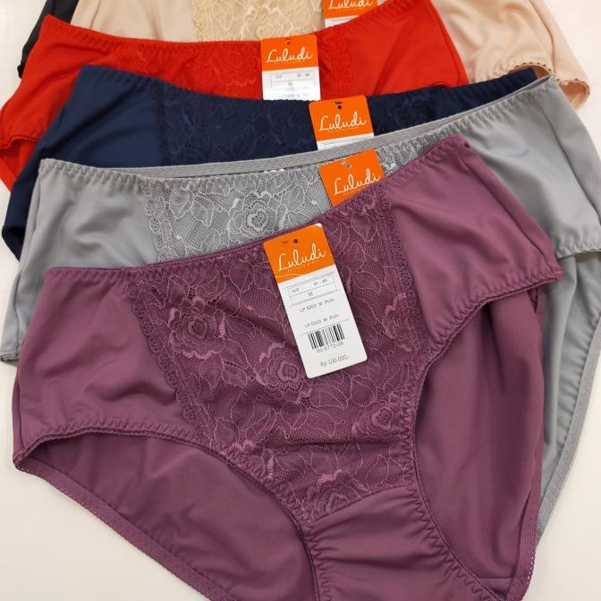 SALE LULUDI WACOAL CELANA DALAM MODEL MAXI AKSEN RENDA HALUS