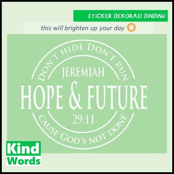 

TERMURAH STIKER YEREMIA 29 11 JANGAN SEMBUNYI JEREMIAH DON'T HIDE DON'T RUN