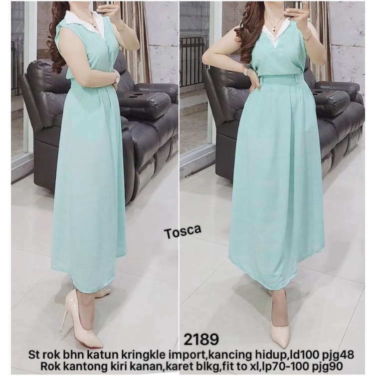 WAJIB TANYA STOCK DULU Setelan rok panjang set rok katun crinkle  SETELAN ROK panjangnya Katun crink