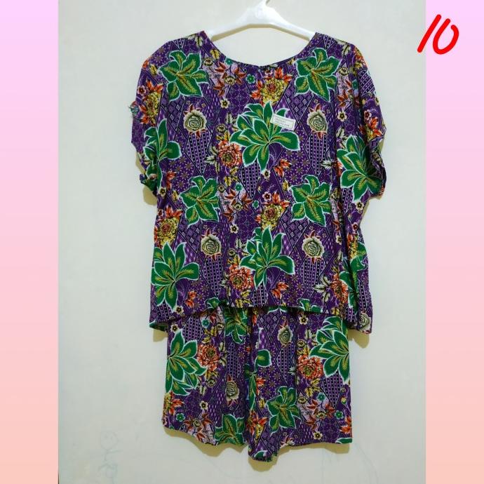 Setelan Kencana Ungu Label Biru Original