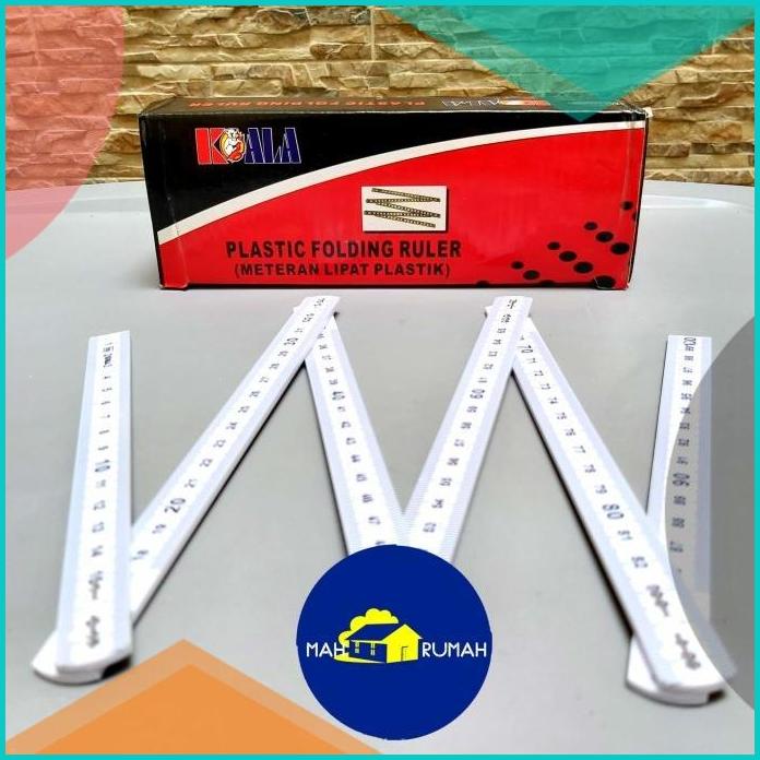 

Meteran Lipat Plastik Penggaris / Folding Ruler 1 Meter - KOALA 20JVL