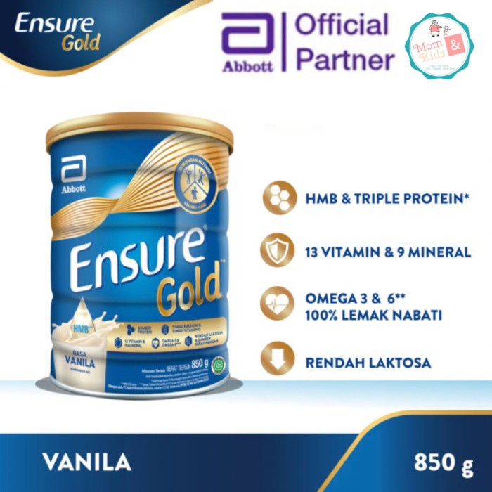 

Ensure Gold Hmb Vanila Coklat 850Gr Susu Nutrisi Rendah Laktosa