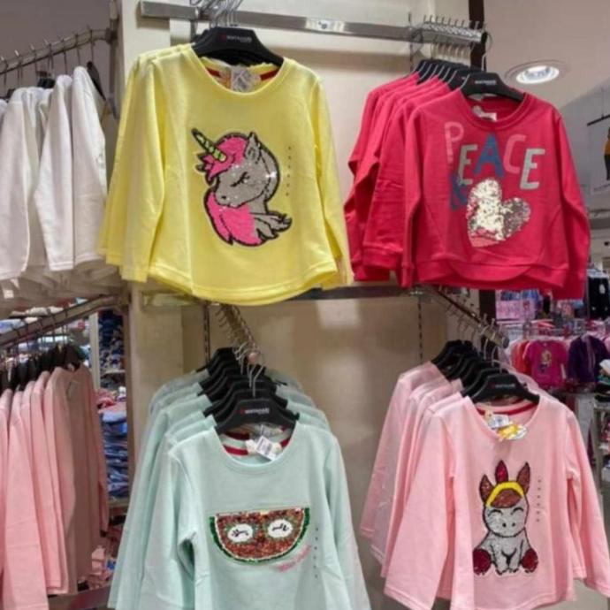 Sweater Little M Sequin (Usap)/ Sweater Anak Perempuan Usia 2-7 Tahun