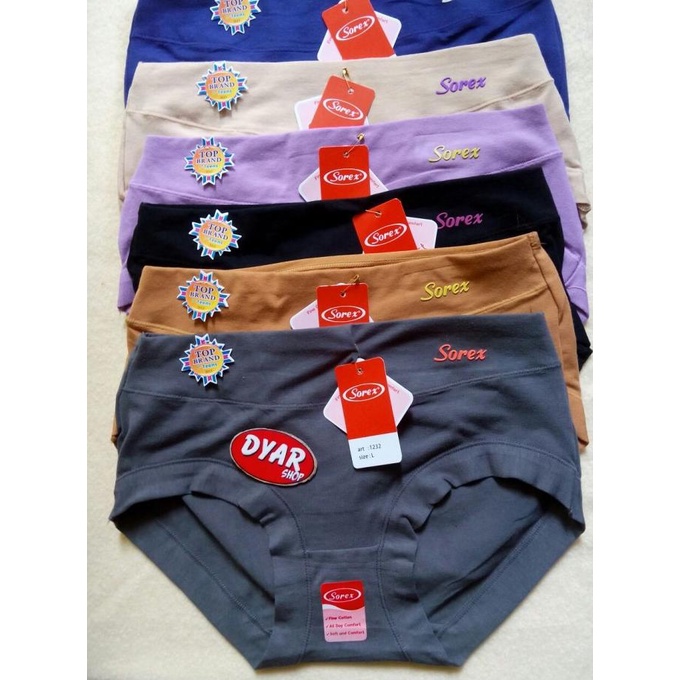 grosir [12pcs] celana dalam sorex 1232 | cd sorex grosir | wanita