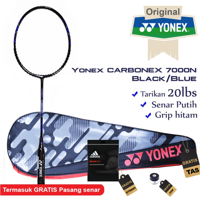 [Original] Raket Badminton Yonex Carbonex 7000N Black/Blue 100 Original Terbatas