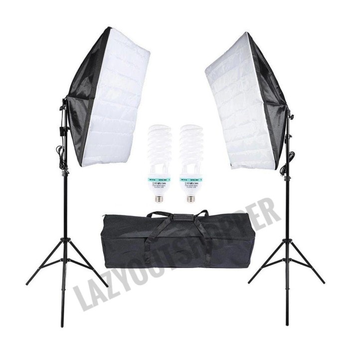 Paket Payung Studio Softbox Dan Light Stand