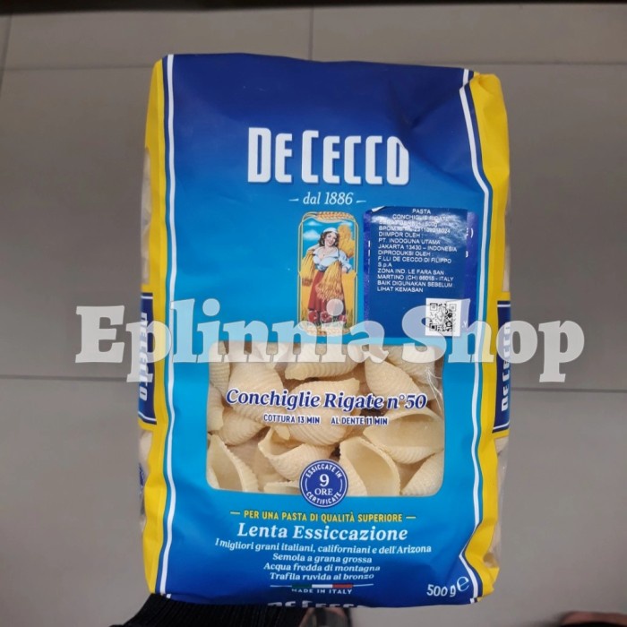 

Promo De Cecco Conchiglie Rigate N 50 500 Gr - Pasta