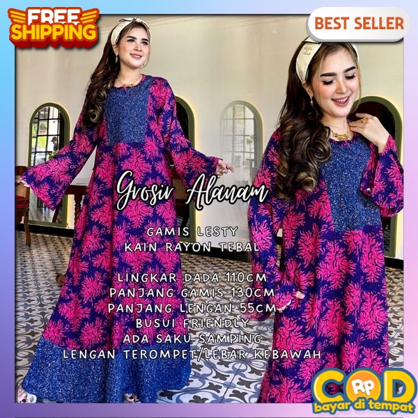 Jubah Cewek Muslimah Baj Gamis Ibuibu Pengajian Dress Pakaian Wsnita Ghamis Deres Remaja Model Terba