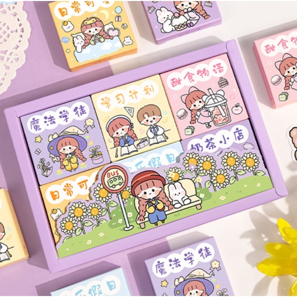 

300Pcsset Stiker Aneka Desain Kartun Untuk Dekorasi Diaryscrapbook Diy