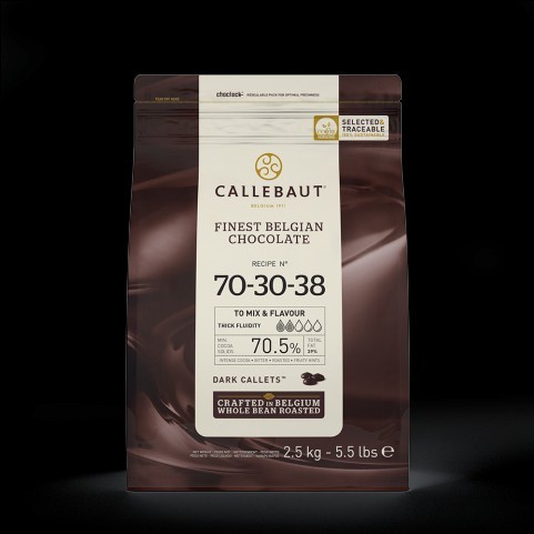 

Callebaut Dark Extra Bitter Chocolate 70% 38Nv 250 Gram Repa