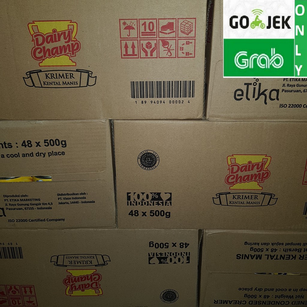 

Dairy Champ 480Gr 1 Karton Isi 48 Kaleng Susu Krimer Kental Manis