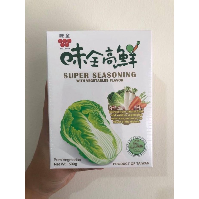

Wei Quan Gao Xian Taiwan vegetarian Seasoning / Micin Sawi Putih 500g Best Seller