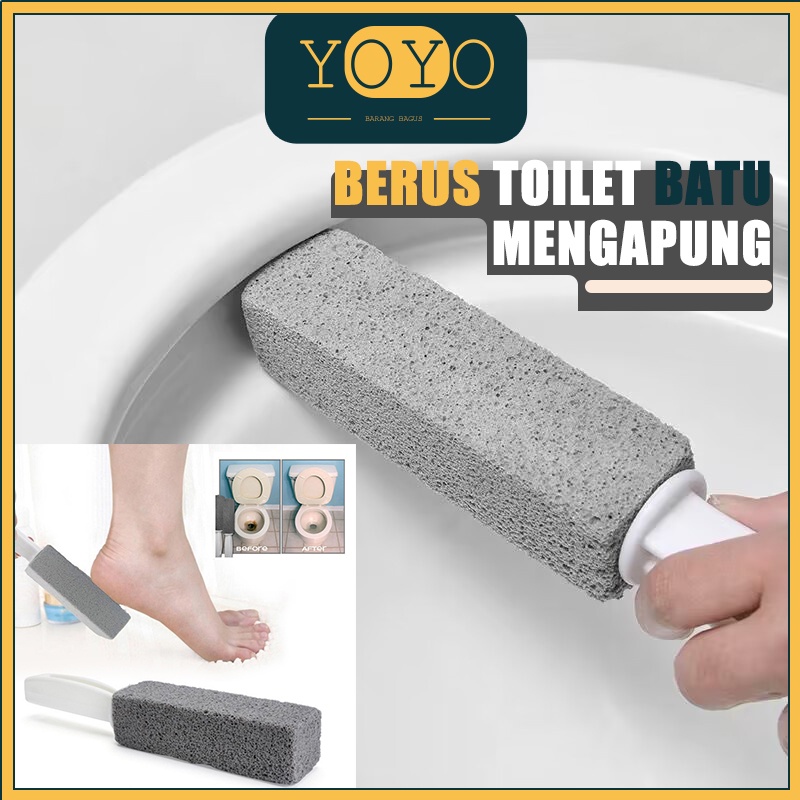 Batu Apung Pembersih Toilet Ring Alat Gosok Sikat Lanati Keramik Kamar Mandi WC