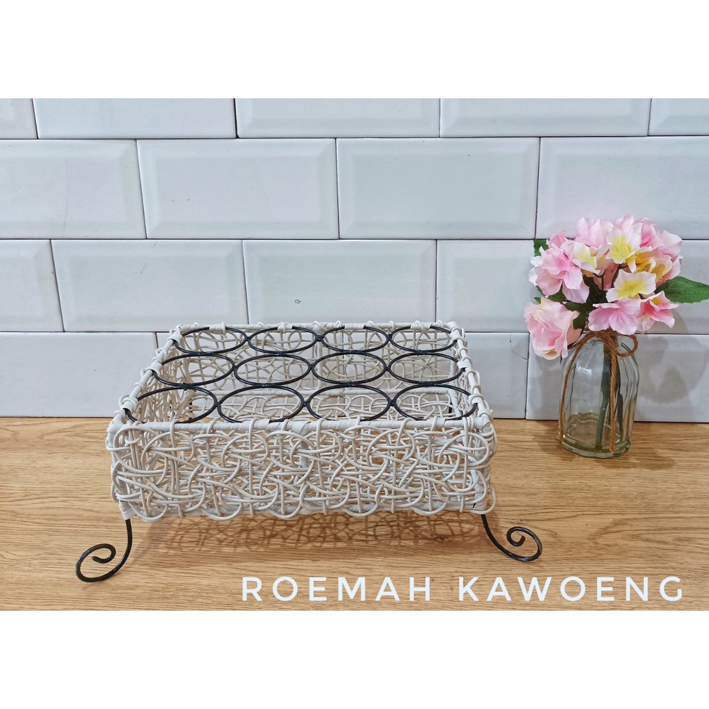 Keranjang Aqua Rotan Tempat Aqua Rotan