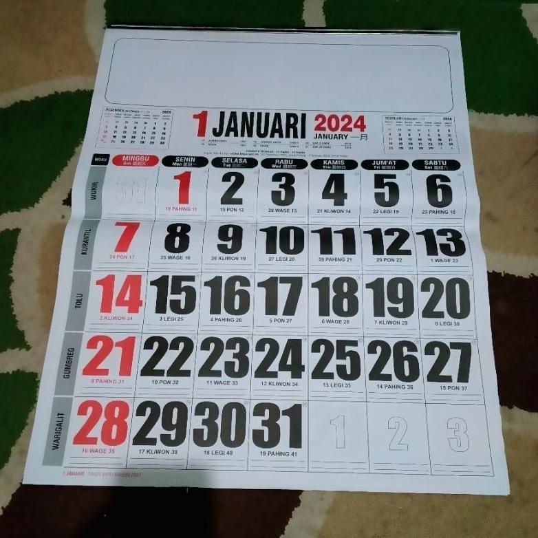 

[ZZR] KALENDER JUMBO TAHUN 2024 TERBARU