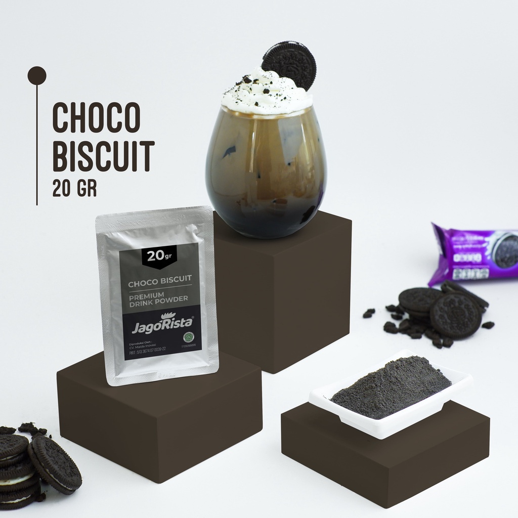 

Sachet Jagorista Choco Biscuit Premium Bubble Drink Powder