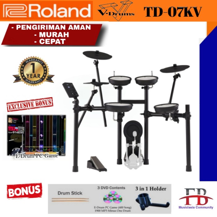 Ready Stok - Drum Elektrik Roland Td07Kv / Td 07 Kv / Td07 Kv / Td 07Kv Original