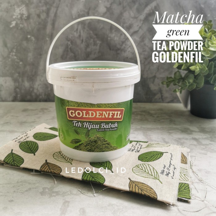 

Promo Goldenfil Matcha Powder Bubuk Teh Hijau Bubuk (1 Ember = 500 Gram)