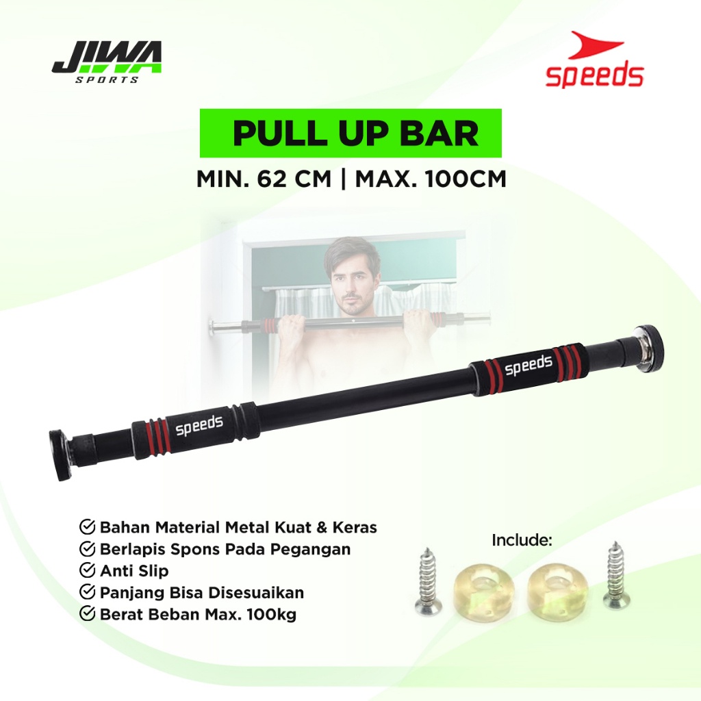 Speeds Pull Up Bar Chin Up Tiang Pull Up Alat Olahraga Pintu 013-4