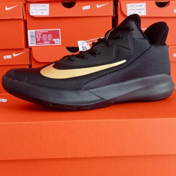 {StarShop} sepatu Voly nike precision 4 Sepatu Voli original sepatu voli pria - hitam gold 40 Murah