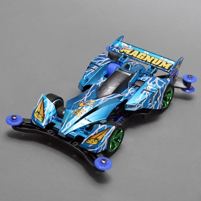 Gratis Ongkir Mini 4wd Merk Daxing Cyclone Magnum Blue Metallic AR Chassis Limited Edition (tri00j.a