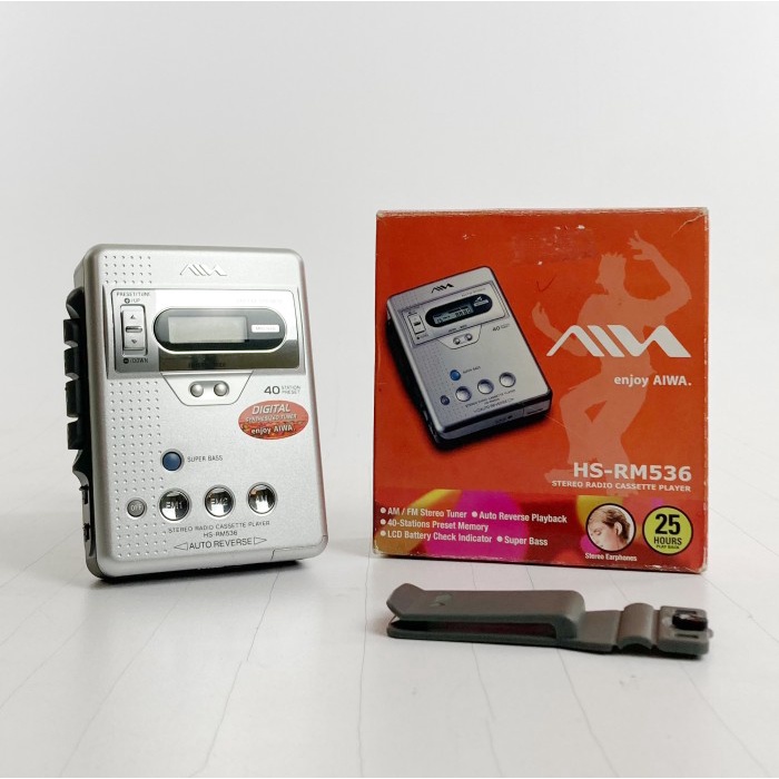 {AdeShop} AIWA HS-RM536 - Radio Cassette Tape Player Walkman Pemutar Kaset Pita Diskon