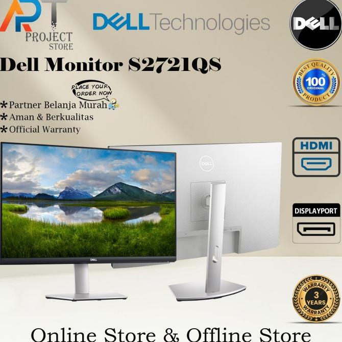 Monitor Dell 27" Inch Monitor S2721Qs 3 Year Dancersfrank